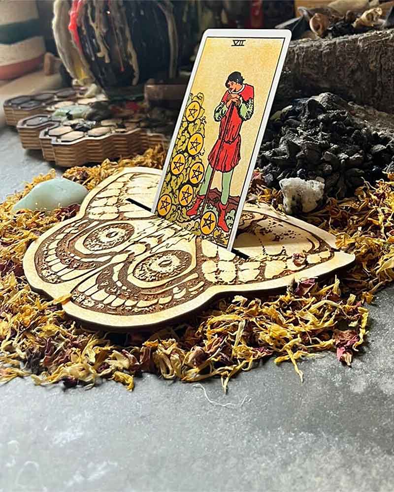 wooden tarot card-a-day holders